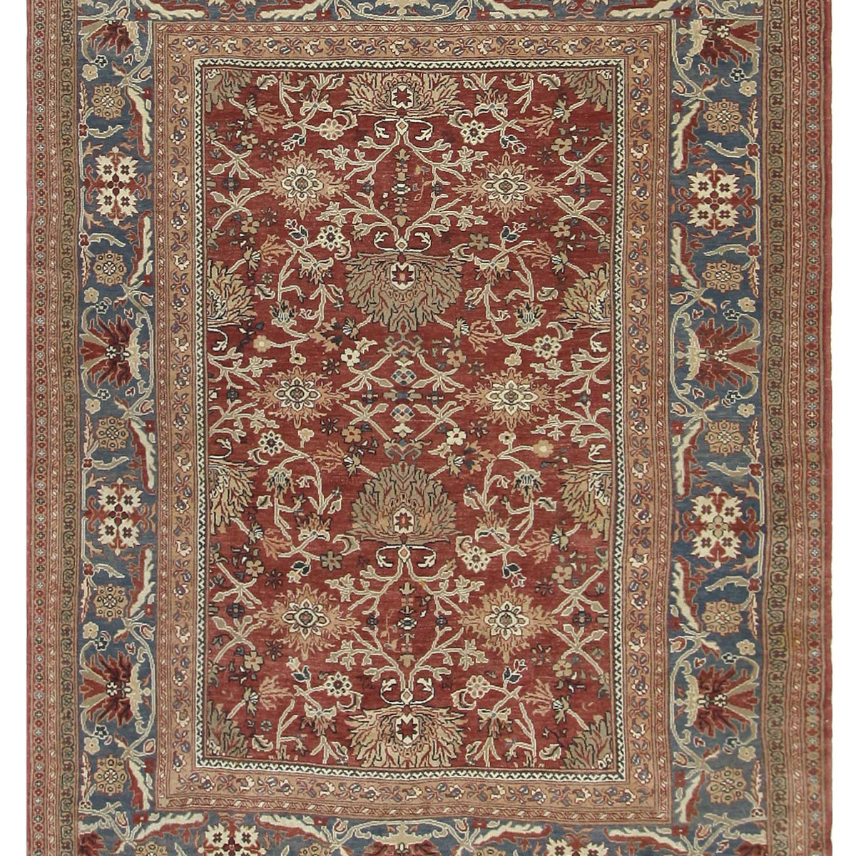 Pacific Ushak  Burgundy Blue Traditional
