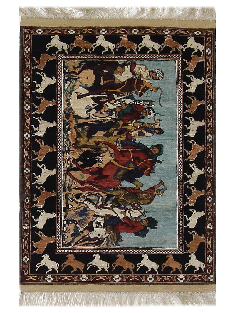 Pacific Pictioral  Blue Brown Tapestry