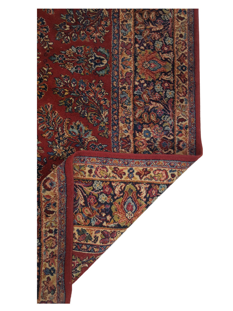 Pacific Karestan 11726 Red Navy Traditional Hand Knotted Rug