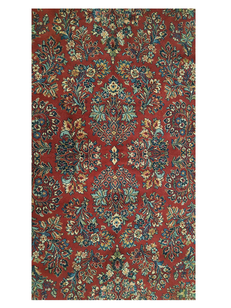 Pacific Karestan 11726 Red Navy Traditional Hand Knotted Rug