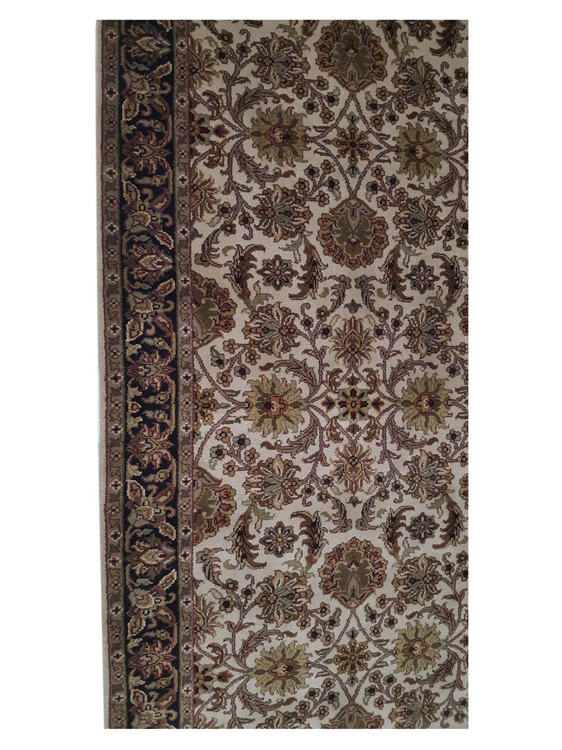 Pacific Royal 12449 Ivory Black Traditional Hand Knotted Rug