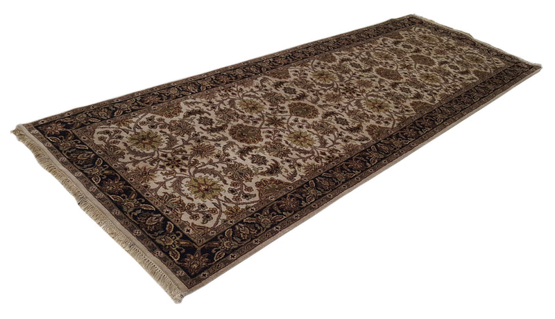 Pacific Royal 12449 Ivory Black Traditional Hand Knotted Rug