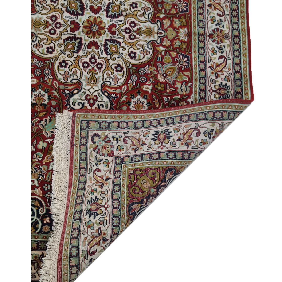 Pacific King 12481 Red Ivory Traditional Hand Knotted Rug