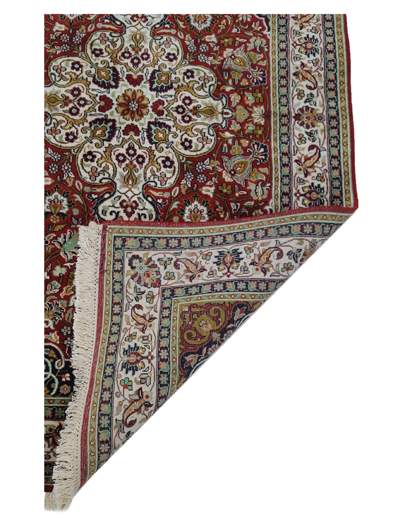 Pacific King 12481 Red Ivory Traditional Hand Knotted Rug