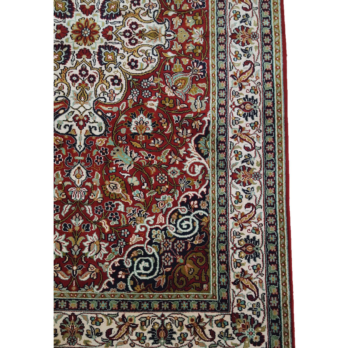 Pacific King 12481 Red Ivory Traditional Hand Knotted Rug