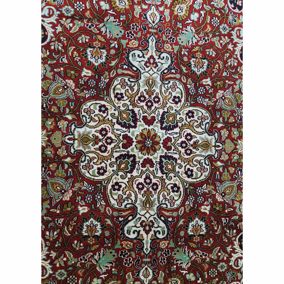 Pacific King 12481 Red Ivory Traditional Hand Knotted Rug
