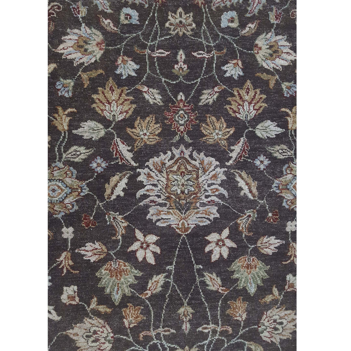 Pacific Agra 12483 Brown Ivory Traditional Hand Knotted Rug