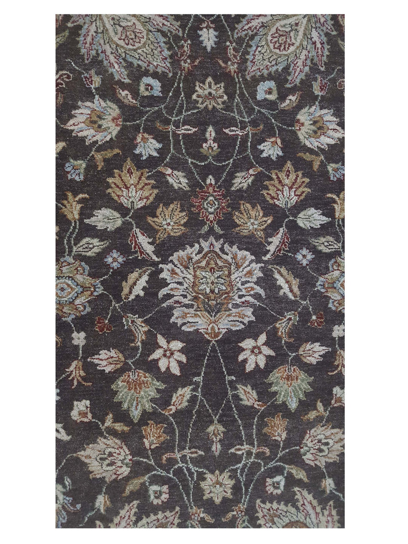 Pacific Agra 12483 Brown Ivory Traditional Hand Knotted Rug