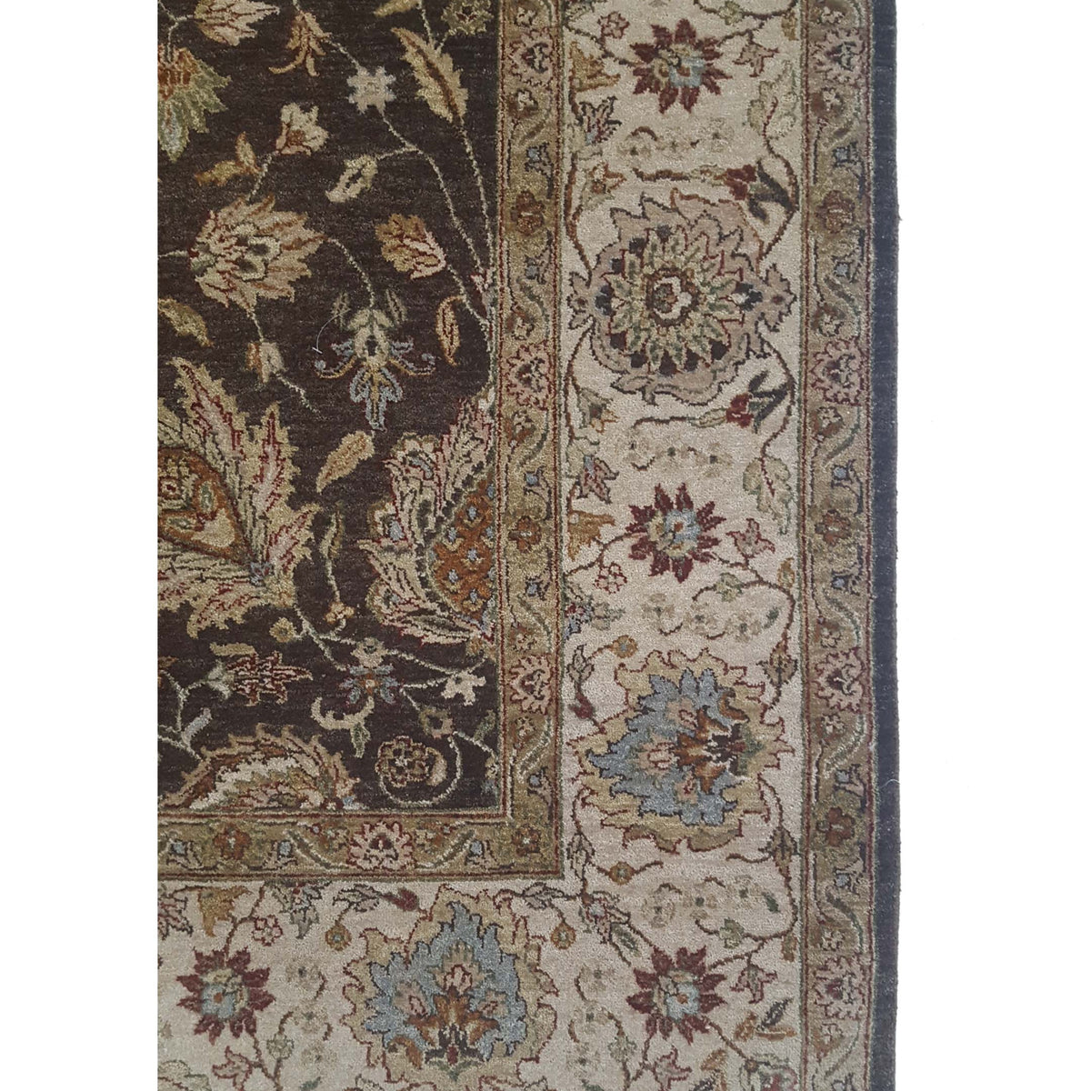 Pacific Agra 12483 Brown Ivory Traditional Hand Knotted Rug