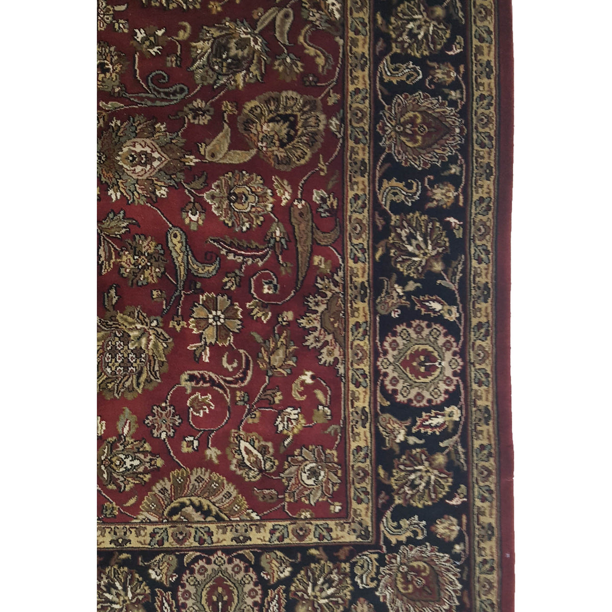 Pacific Serene 12492 Red Black Traditional Hand Knotted Rug