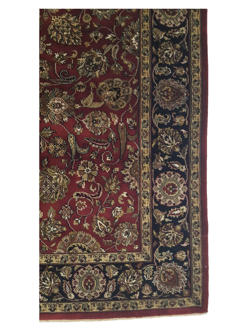 Pacific Serene 12492 Red Black Traditional Hand Knotted Rug