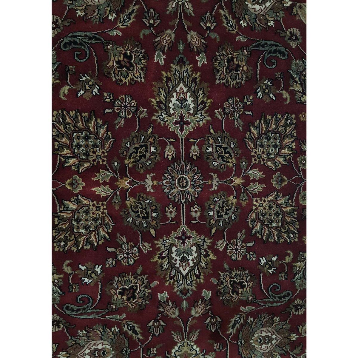 Pacific Serene 12492 Red Black Traditional Hand Knotted Rug