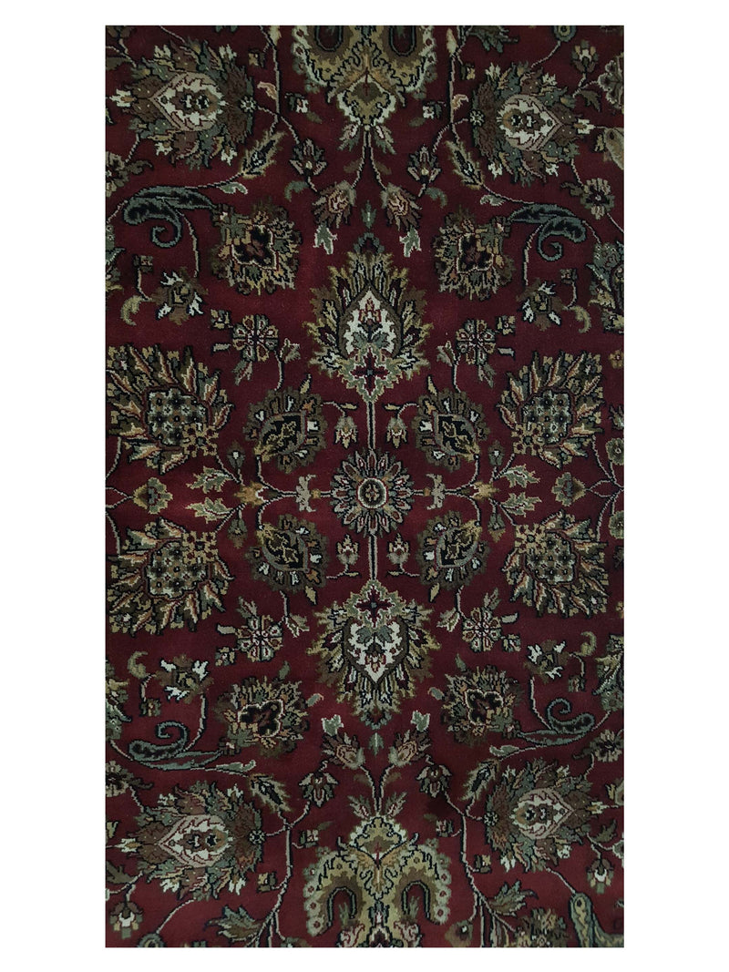 Pacific Serene 12492 Red Black Traditional Hand Knotted Rug