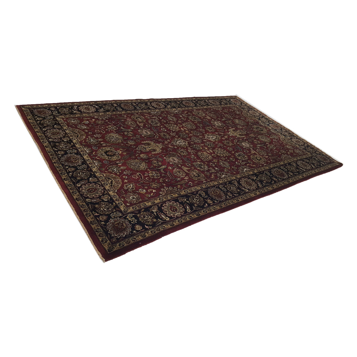 Pacific Serene 12492 Red Black Traditional Hand Knotted Rug