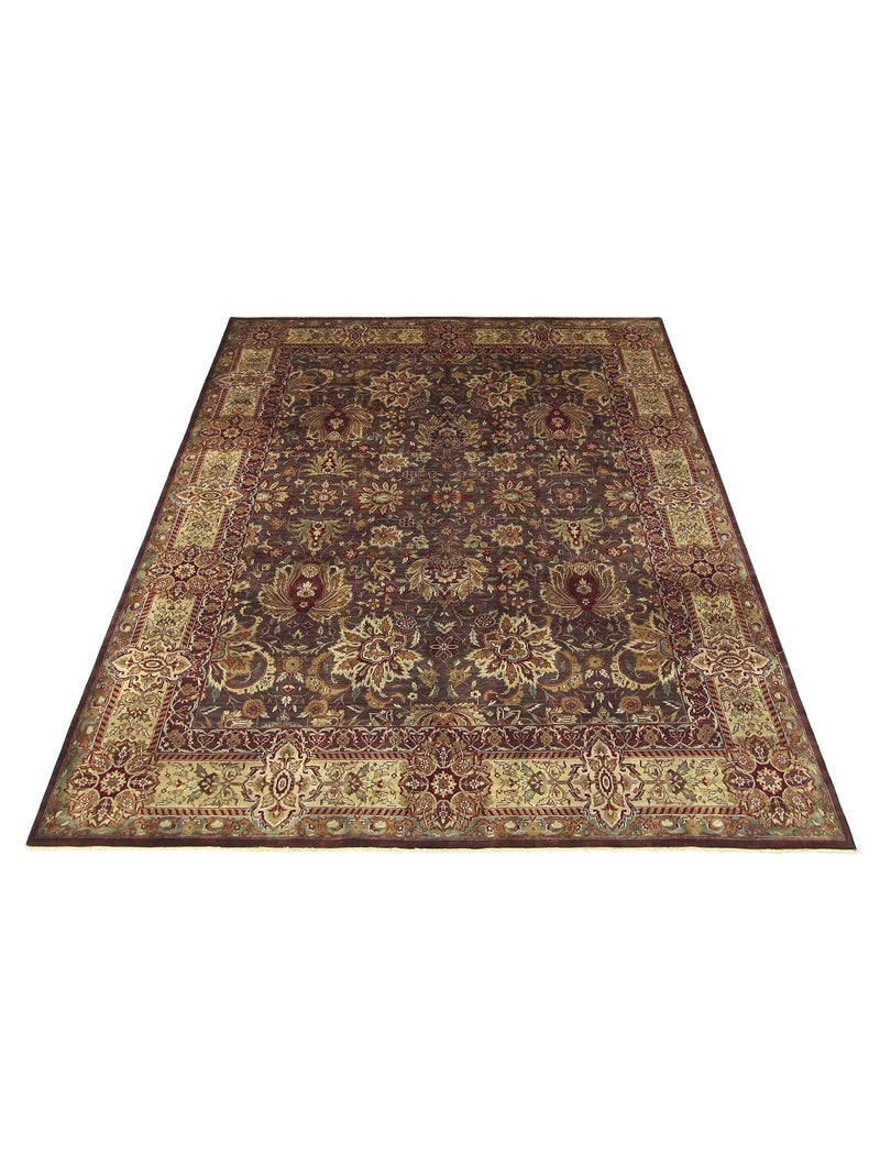 Pacific Serene 12608 Brown Beige Traditional Hand Knotted Rug