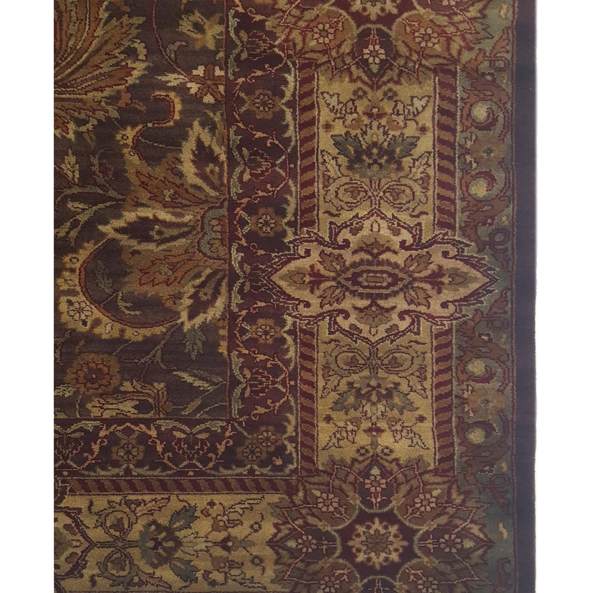 Pacific Serene 12608 Brown Beige Traditional Hand Knotted Rug