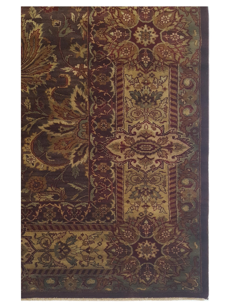 Pacific Serene 12608 Brown Beige Traditional Hand Knotted Rug