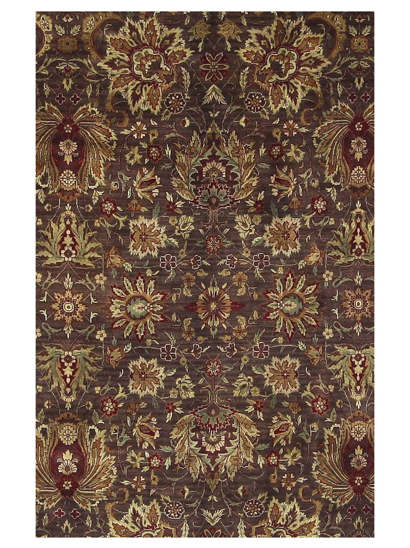 Pacific Serene 12608 Brown Beige Traditional Hand Knotted Rug
