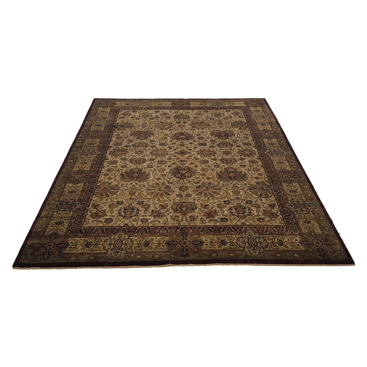 Pacific Maharaja 12696 Beige Brown Traditional Hand Knotted Rug