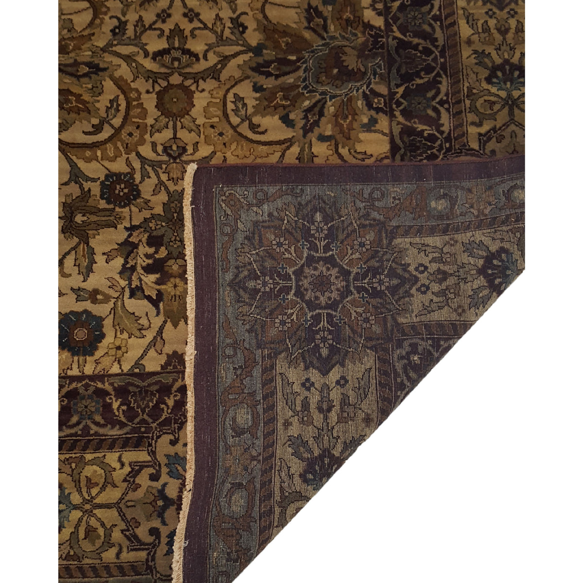 Pacific Maharaja 12696 Beige Brown Traditional Hand Knotted Rug