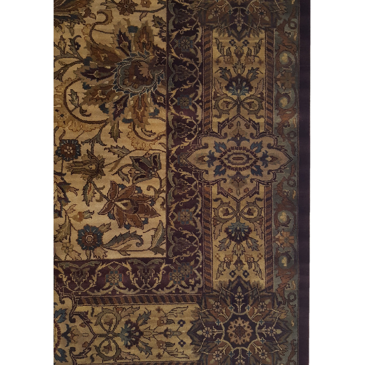 Pacific Maharaja 12696 Beige Brown Traditional Hand Knotted Rug