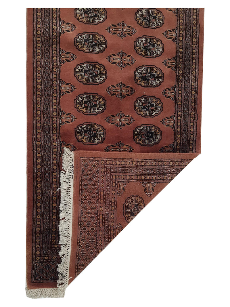 Pacific Bokhara 13556 Copper Brown Traditional Hand Knotted Rug