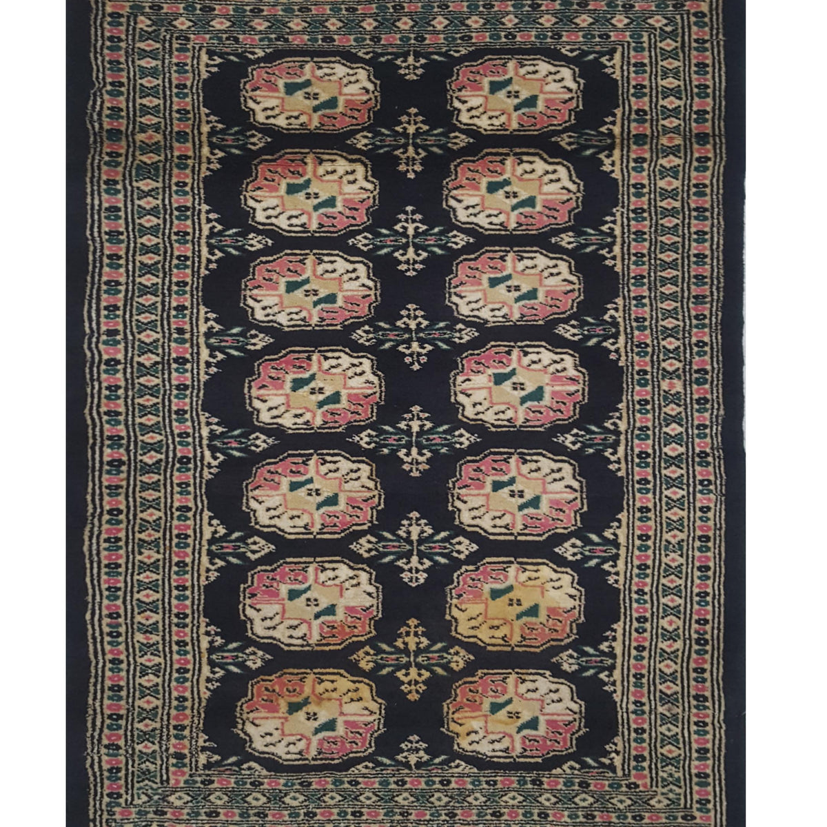 Pacific Bokhara  Black Orange Traditional
