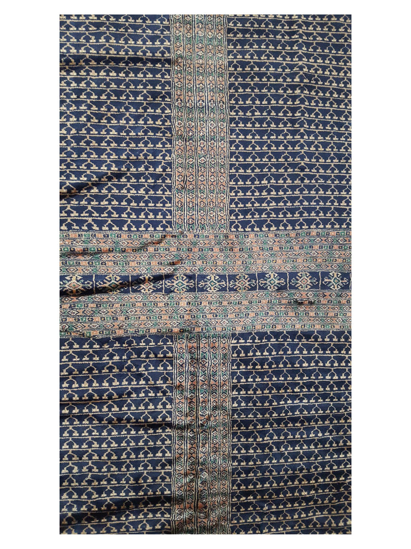 Pacific Bokhara 13580 Navy Rust Traditional Hand Knotted Rug