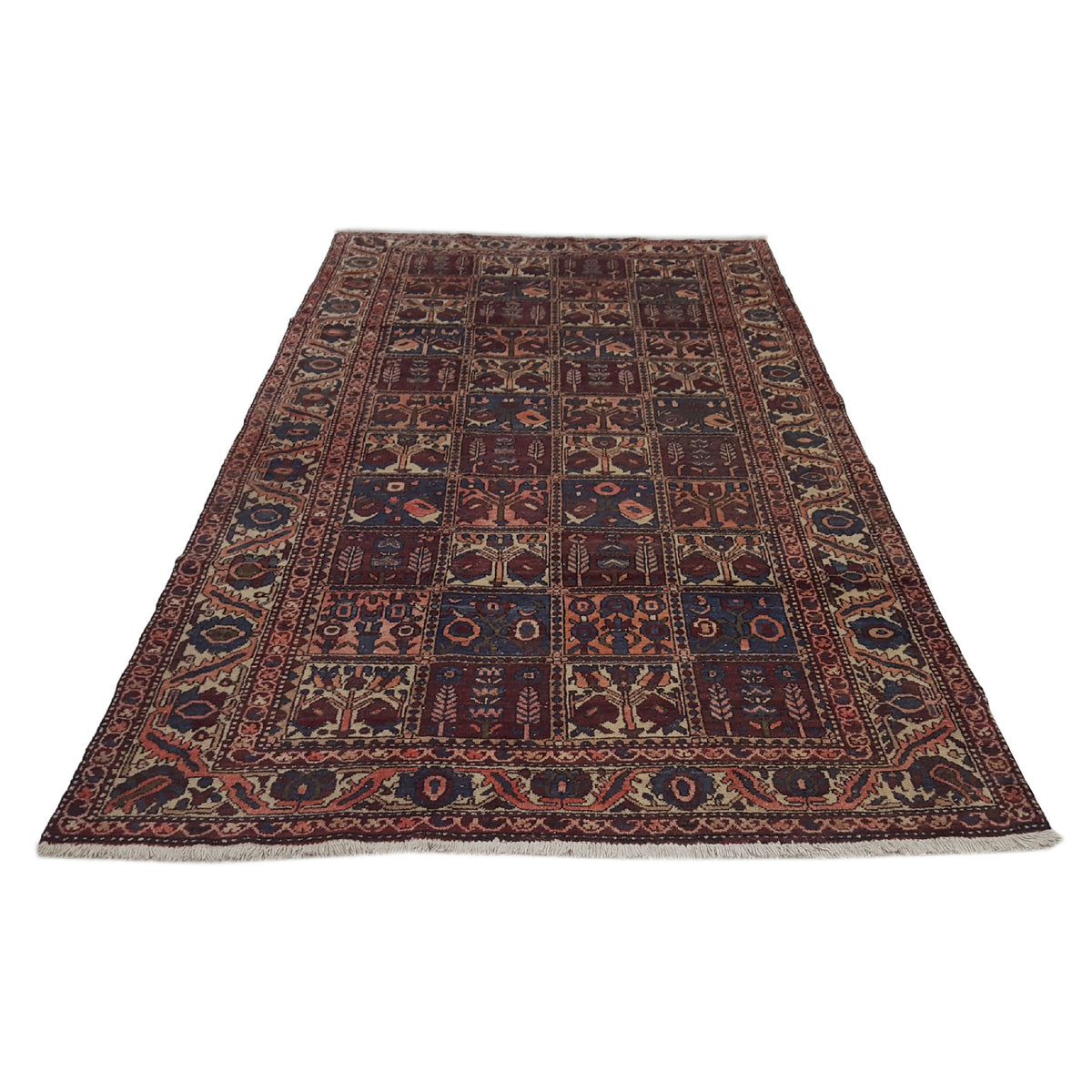 Pacific Bakhtiyari 13651 Brick Brown Traditional Hand Knotted Rug