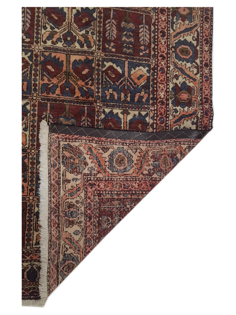 Pacific Bakhtiyari 13651 Brick Brown Traditional Hand Knotted Rug