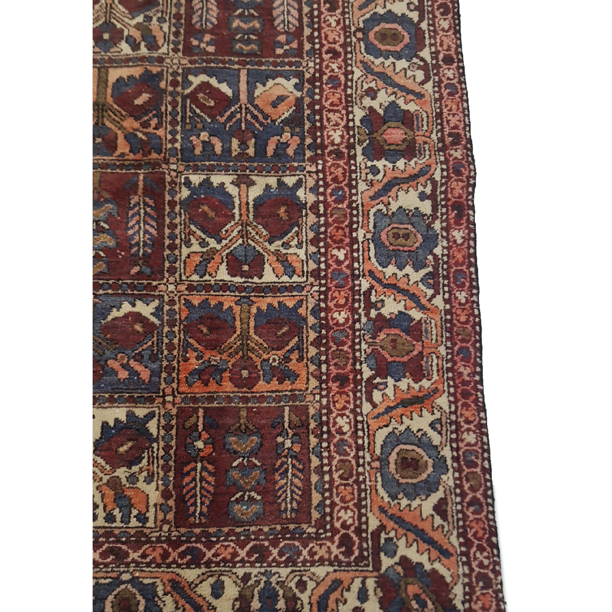 Pacific Bakhtiyari 13651 Brick Brown Traditional Hand Knotted Rug