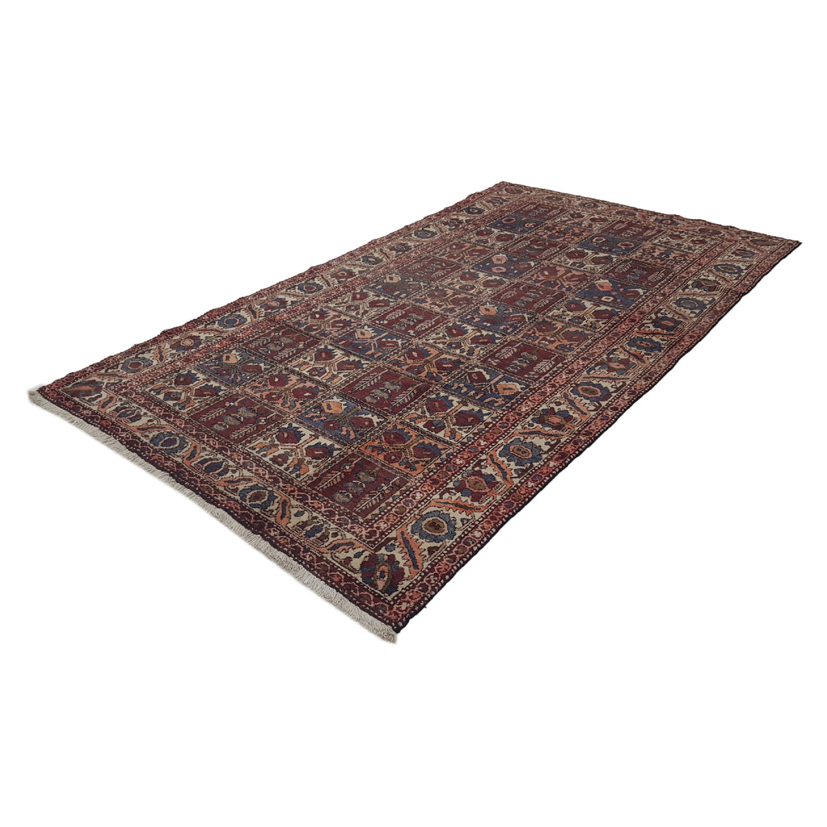 Pacific Bakhtiyari 13651 Brick Brown Traditional Hand Knotted Rug