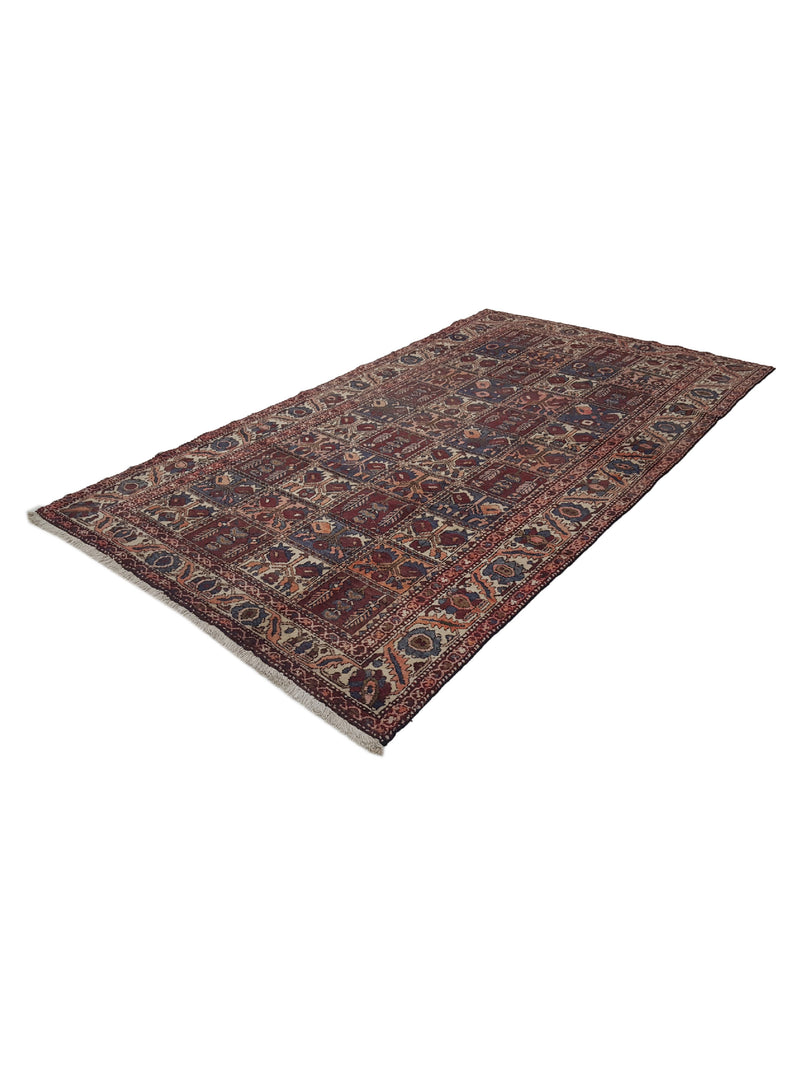 Pacific Bakhtiyari 13651 Brick Brown Traditional Hand Knotted Rug