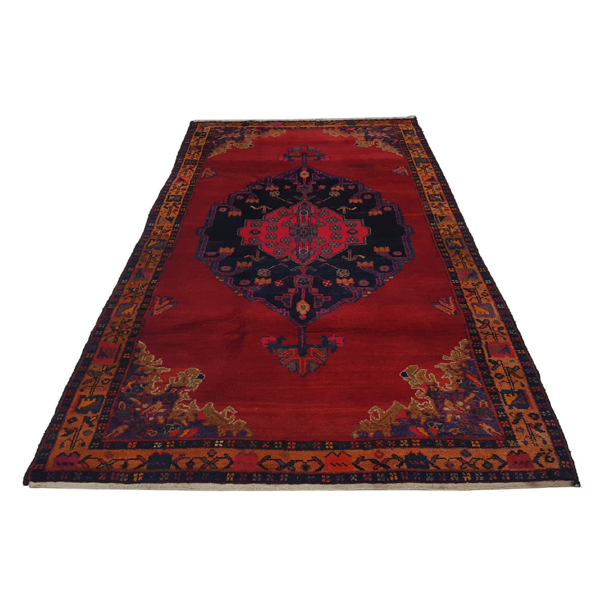 Pacific Bakhtiyari 13653 Red Gold Traditional Hand Knotted Rug