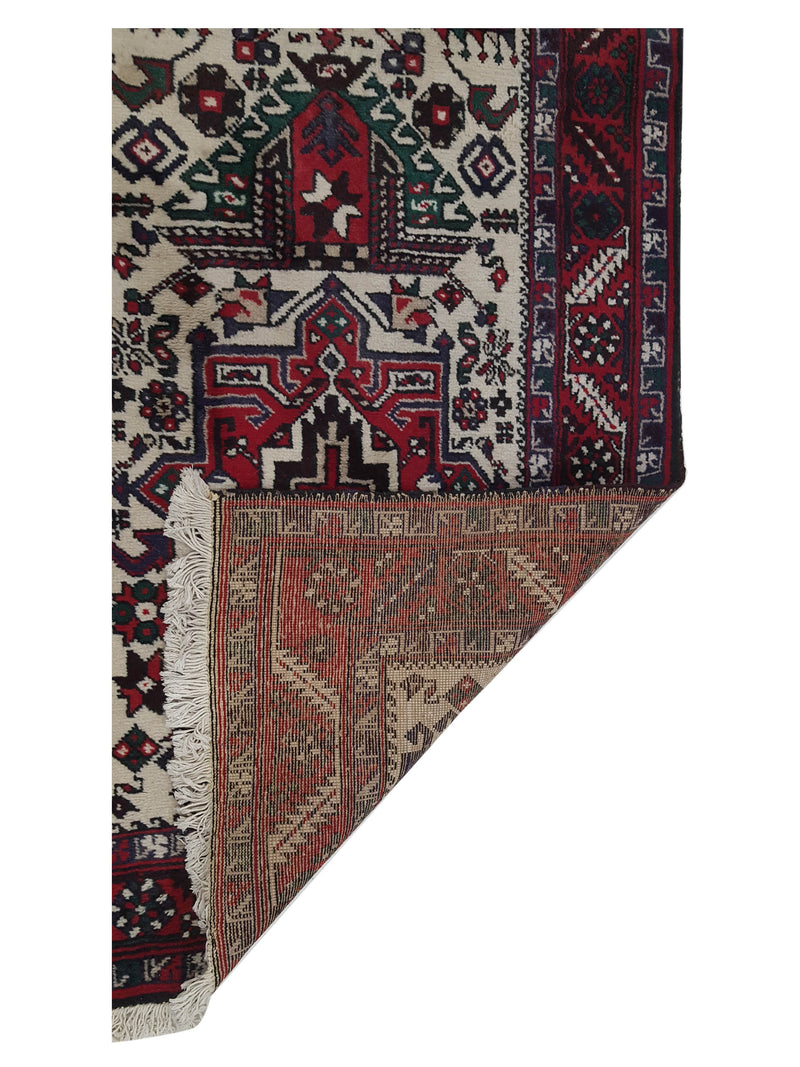 Pacific Karabagh 13663 Ivory Red Traditional Hand Knotted Rug