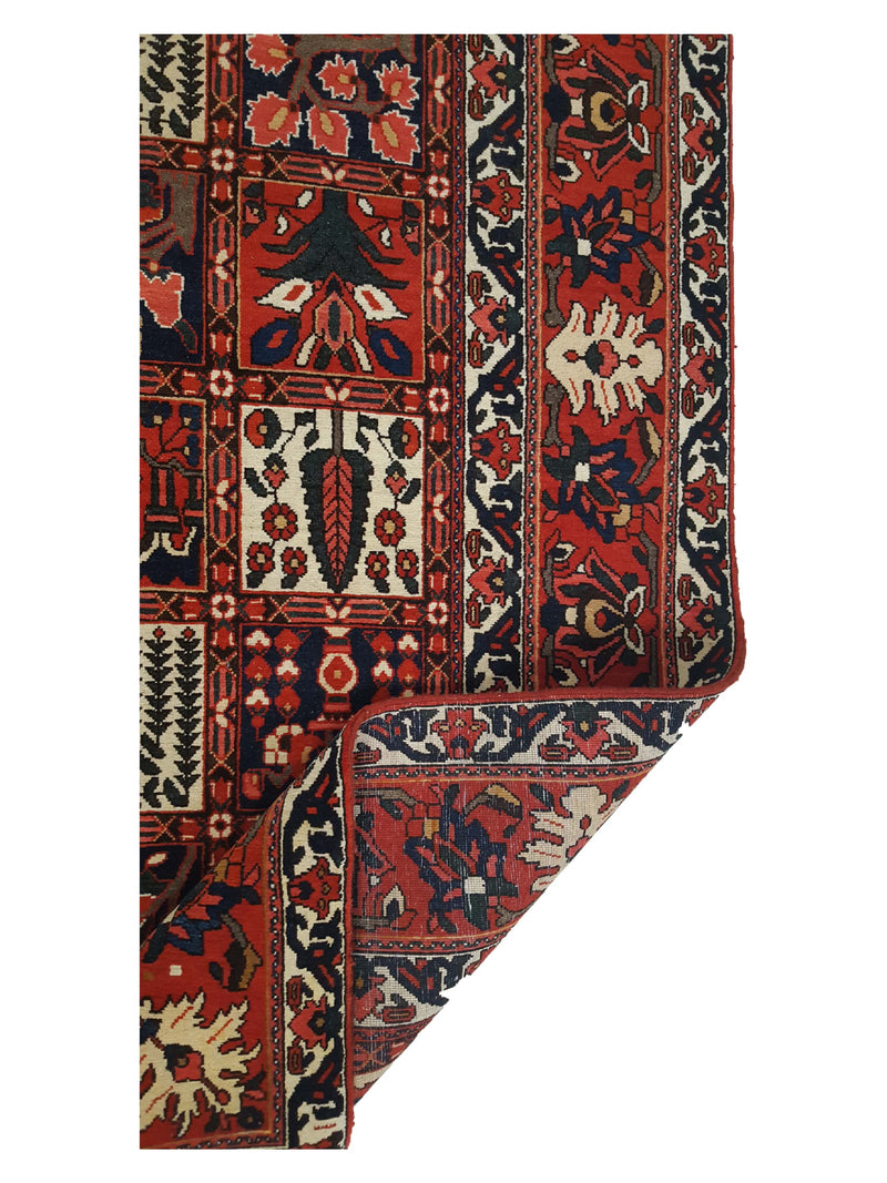 Pacific Bakhtiyari 13665 Red Ivory Traditional Hand Knotted Rug