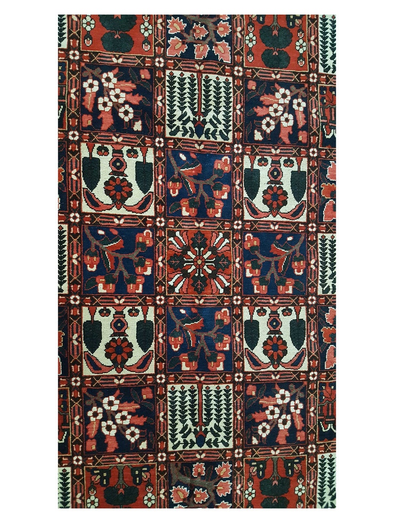 Pacific Bakhtiyari 13665 Red Ivory Traditional Hand Knotted Rug