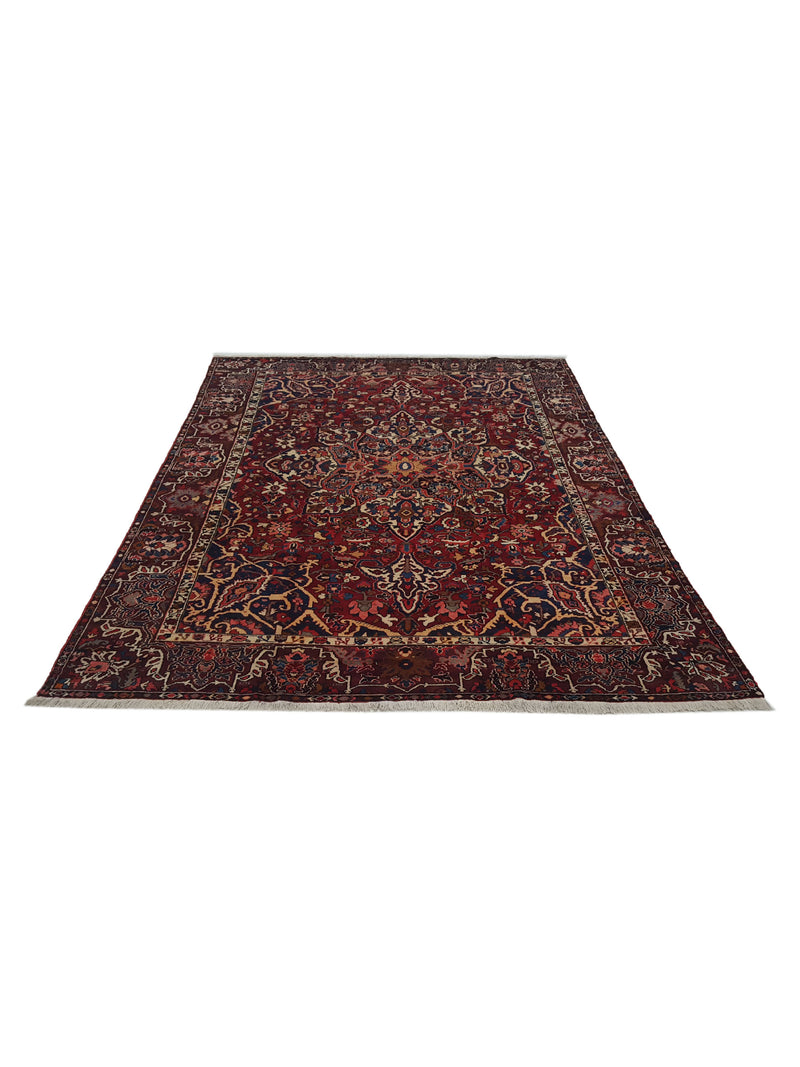 Pacific Bakhtiyari 13670 Burgundy Multi Traditional Hand Knotted Rug
