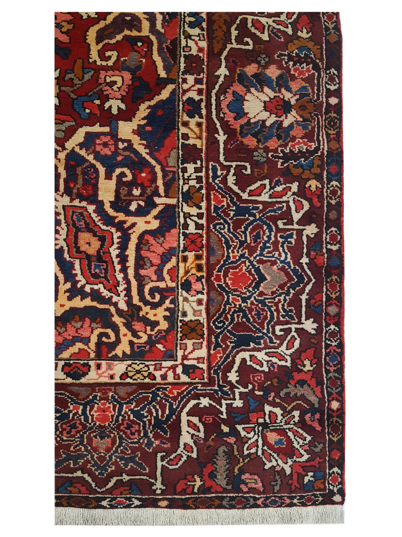 Pacific Bakhtiyari 13670 Burgundy Multi Traditional Hand Knotted Rug