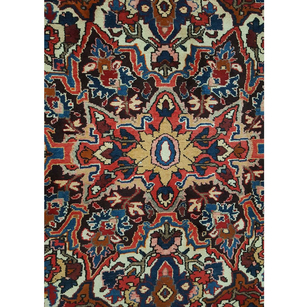 Pacific Bakhtiyari 13670 Burgundy Multi Traditional Hand Knotted Rug