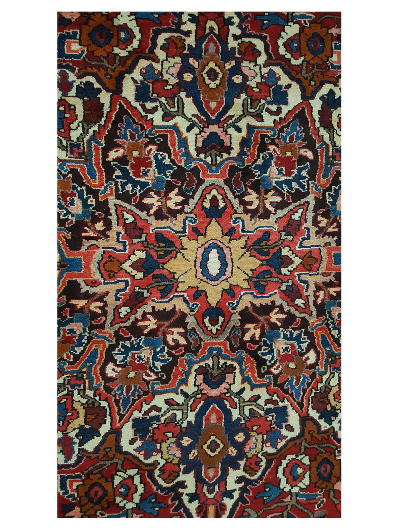 Pacific Bakhtiyari 13670 Burgundy Multi Traditional Hand Knotted Rug