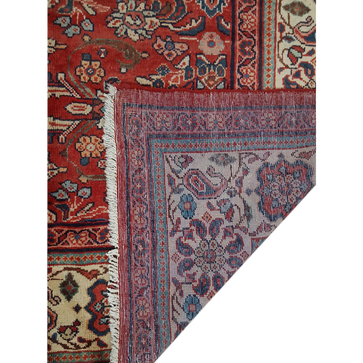 Pacific Mahal 13673 Red Ivory Traditional Hand Knotted Rug