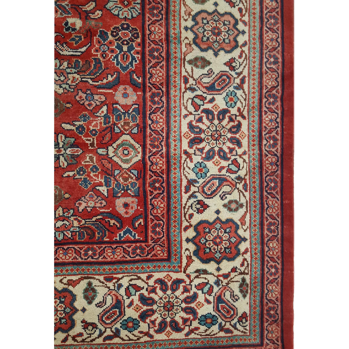 Pacific Mahal 13673 Red Ivory Traditional Hand Knotted Rug