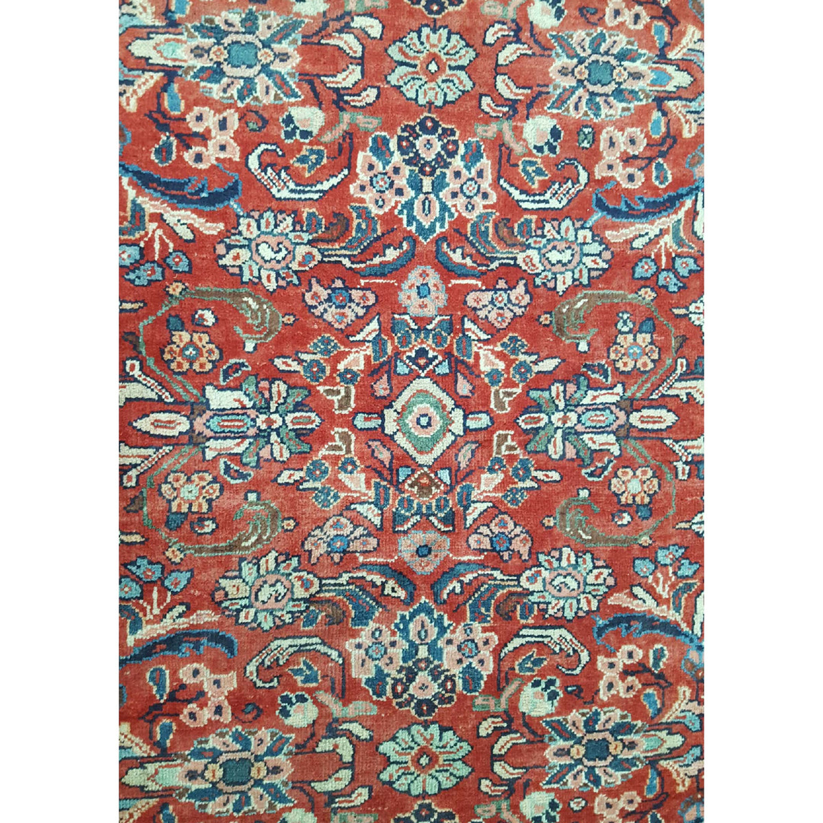 Pacific Mahal 13673 Red Ivory Traditional Hand Knotted Rug