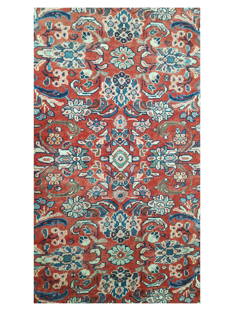 Pacific Mahal 13673 Red Ivory Traditional Hand Knotted Rug