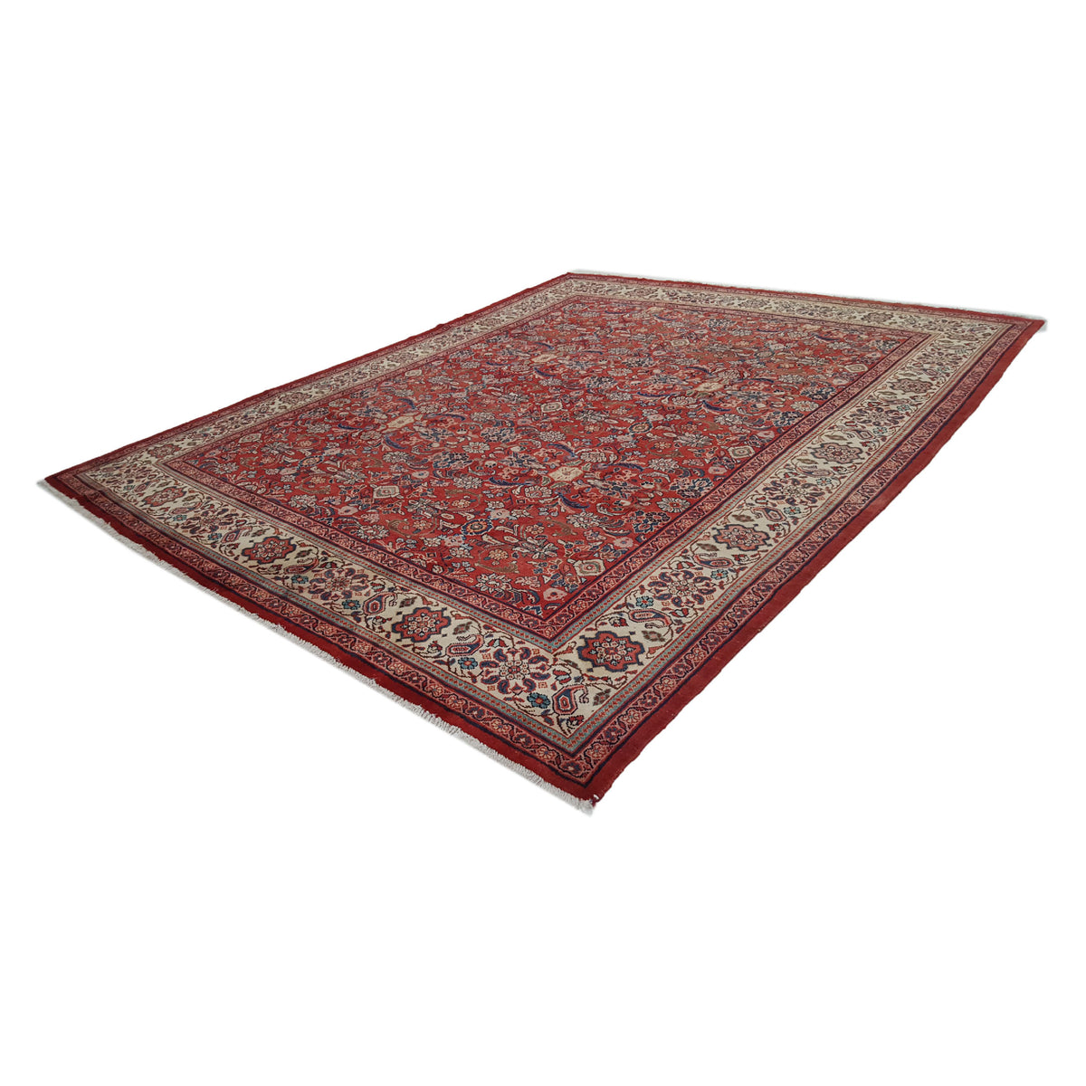Pacific Mahal 13673 Red Ivory Traditional Hand Knotted Rug