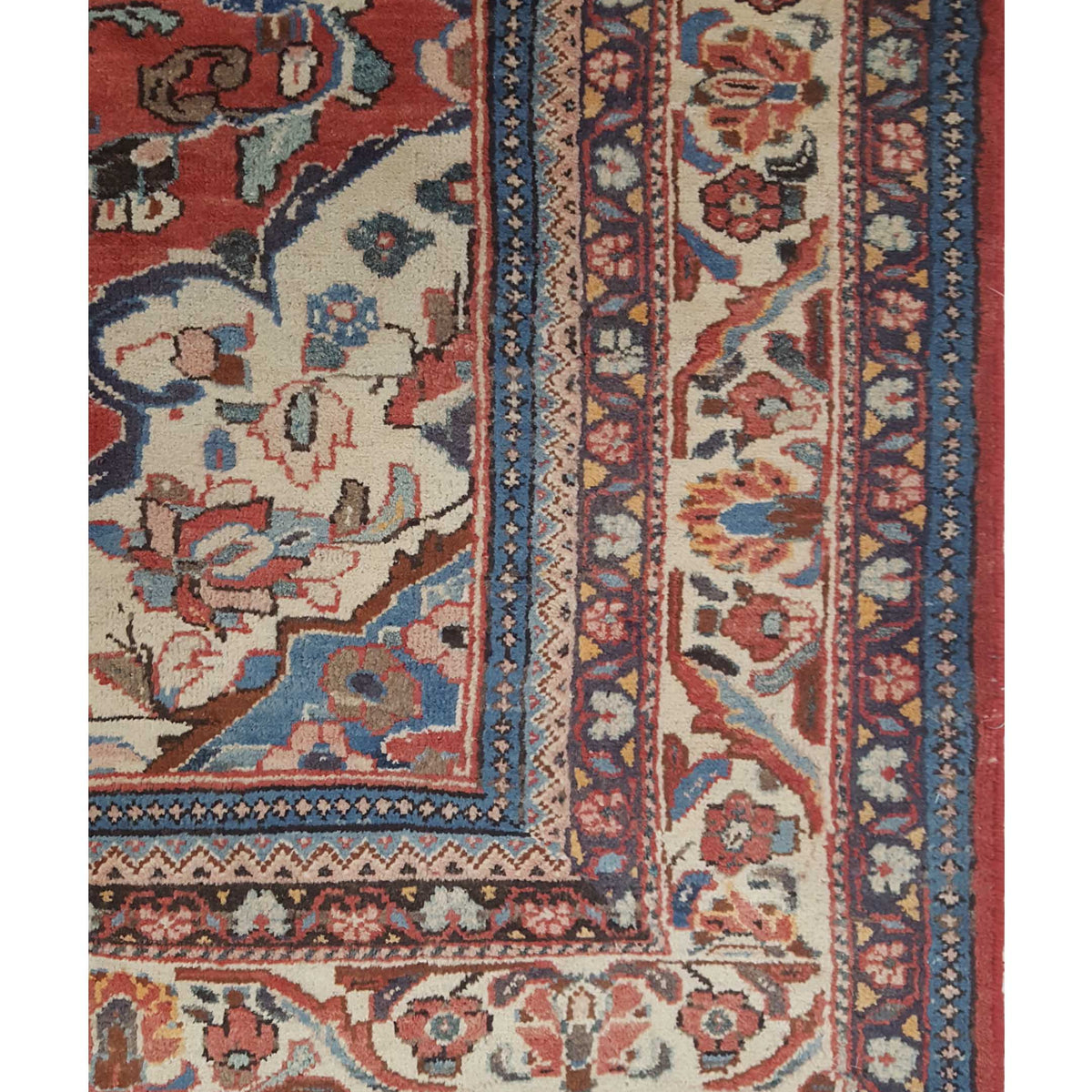 Pacific Mahal 13676 Rust Ivory Traditional Hand Knotted Rug