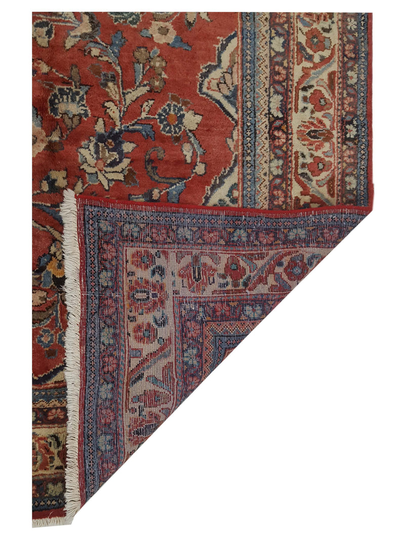 Pacific Mahal 13676 Rust Ivory Traditional Hand Knotted Rug