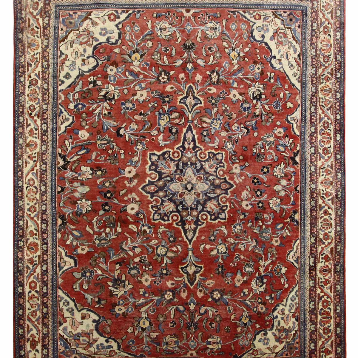 Pacific Mahal  Rust Ivory Traditional