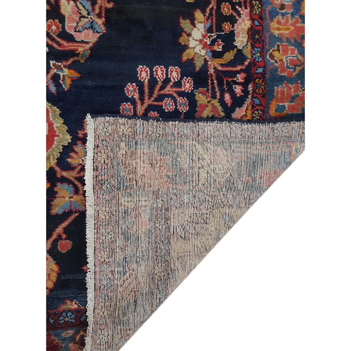 Pacific Malayer 13694 Navy Blue Traditional Hand Knotted Rug